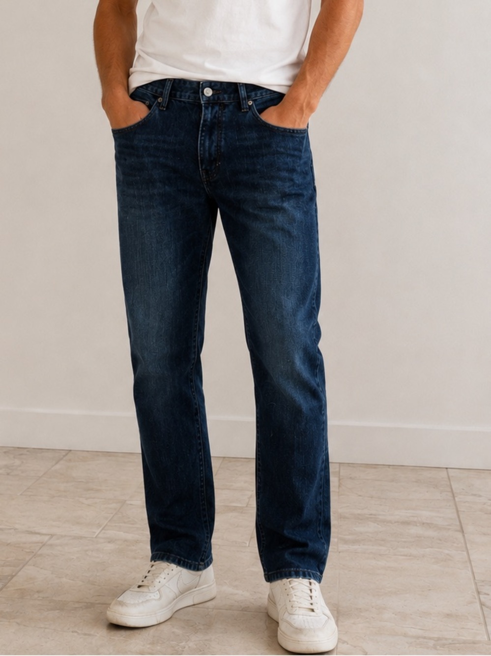 Calvin Klein Jeans Indigo Straight-Leg Jeans